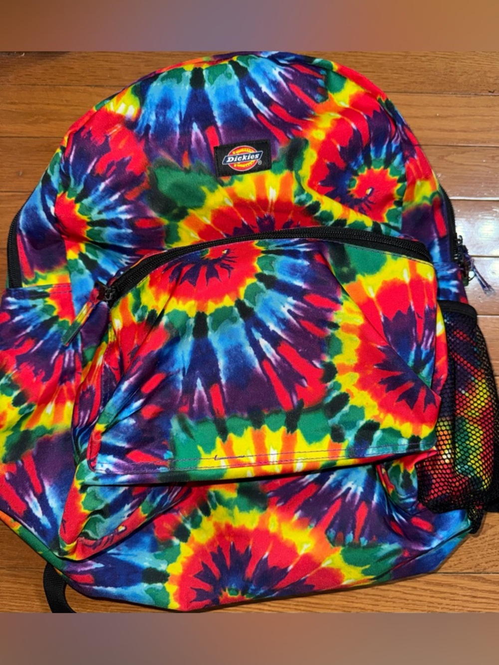 Dickies Rainbow Tie-Dye Backpack with Bright Swirls